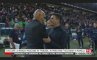 cagliari a monza pisacane in tribuna in panchina toccher a murelli