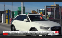 cagliari tragedia al porto canale camionista ucciso da un carico tubi
