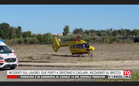 incidenti sul lavoro due feriti a oristano e cagliari ricoverati al brotzu