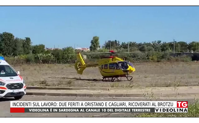incidenti sul lavoro due feriti a oristano e cagliari ricoverati al brotzu