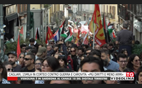 cagliari 15mila in corteo contro guerra e carovita pi diritti e meno armi