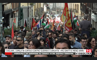 cagliari 15mila in corteo contro guerra e carovita pi diritti e meno armi