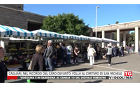 cagliari nel ricordo del caro defunto folla al cimitero di san michele