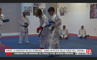 sorso la karateka nicole correddu sar un atleta delle forze dell ordine